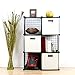 UNICOO - Multi Use DIY 6 Cube Wire Grid Organizer,Cube Storage, Bookcase, Bookshelf, Storage Organizer, Toy Organizer - (Black Wire)