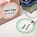 Soap Making Supplies Materials Stickers - Chawoorim 6type Circle Pastel Paper Stickers Labels Wrapping Tape Tags cards handmade Craft Soap Wrapping Paper Sticker