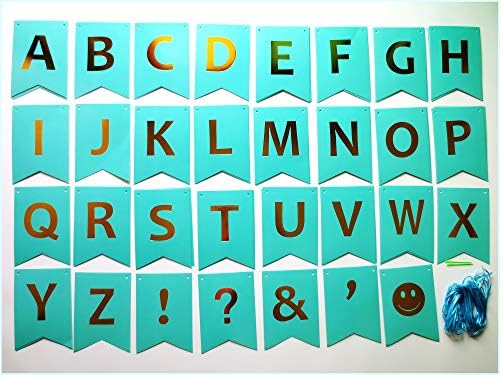 Diy Party Banner Letter Set W Punctuation 64 Piece Kit Reusable