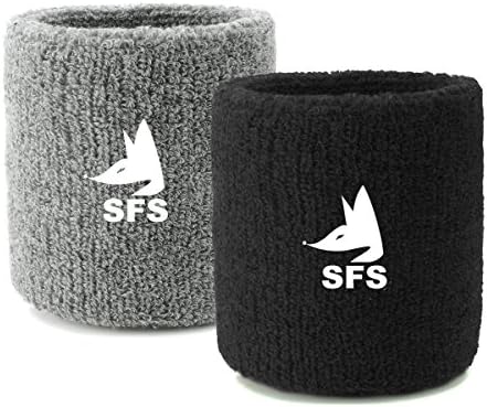 SFS Performance wristbands,Tennis Basketball Sweatband Sports Cotton Wristband Baseball Running Wrist Band/Brace(2pcs/set)