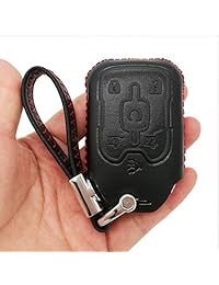 Alegender - Funda de piel para mando a distancia con llave, para Chevrolet Tahoe Suburban Chevy GMC Yukon GM 2015 2016 2017