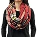 Wrapables® Plaid Print Winter Infinity Scarf and Beanie Hat Set, Red and Black
