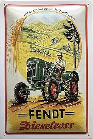 Blechschild 30 x 20 cm Fendt Agrartechnik 1974
