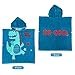 SearchI Hooded Beach Towels for Kids Toddlers Boys Girls 1 to 6 Years Old, Soft Absorbent Cotton Fast Drying Poncho Bath Towel for Swim Pool, Dinosaur 24 x 24 Inches