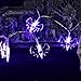 SOLPEX Halloween String Lights, 15ft 40 Purple Bats Lights Halloween Decoration Lights with 2 Modes, Battery Powered