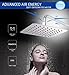 SR SUN RISE Luxury 12 Inch Large Square Stainless Steel Shower Head High Pressure Rainfall Showerhead Ultra Thin Water Saving Polished Chrome