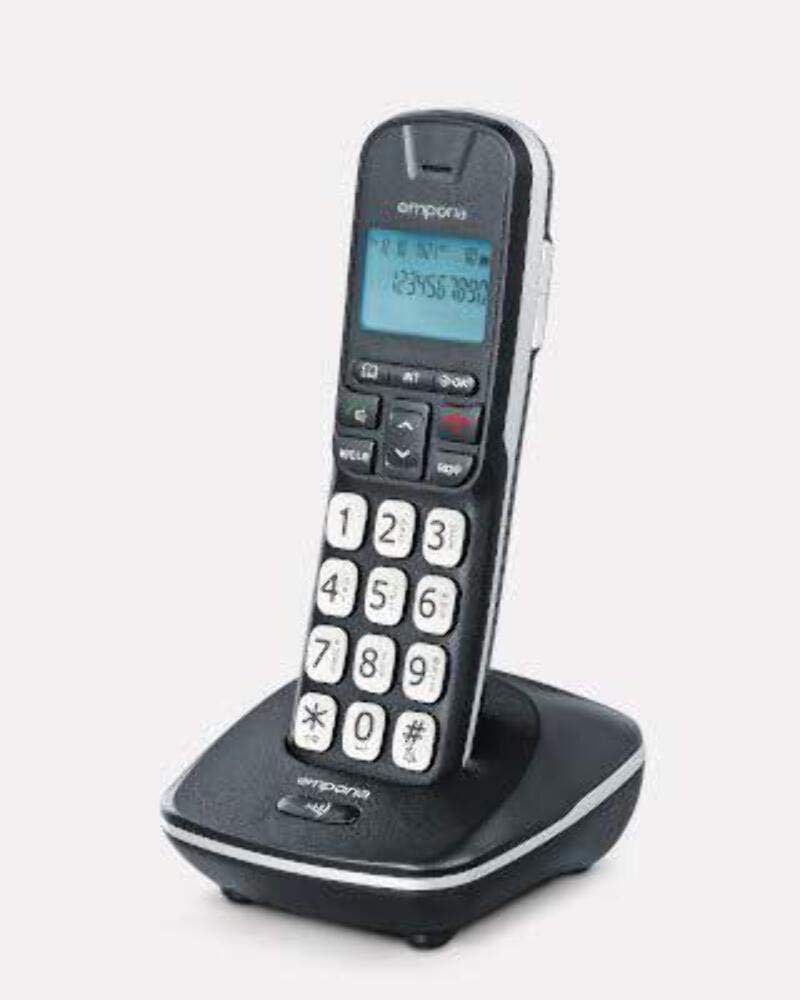 Emporia GD61-UK Amplified big-button digital cordless home phone Black/Silver (Official UK Version)