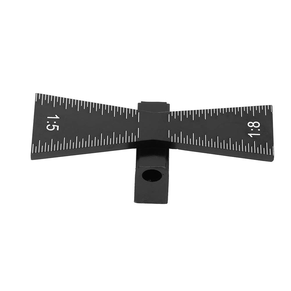 Qinlorgo Dovetail Marker, Woodworking Dovetail Marker Wood Joints Gauge Tool with Scale 1:5/1:8 for Both Furniture Factory and Woodworking Enthusiasts