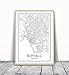 Buffalo Poster, Buffalo Map, Map of Buffalo, Buffalo Art, Minimalist Poster, City Map Posters, Buffalo New York Map, Black and White, Map Wall Art, Map Art, Scandinavian Poster, 8x10