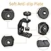 UTEBIT C-Clamp with Tripod Head, Aluminum Desk Clamps Set with 1/4 Thread Hole, 360 Degree Rotation mini Ball Head with 1/4