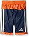 adidas Little Boys' Shot Caller Short, Dark Indigo/Solar Red, 5