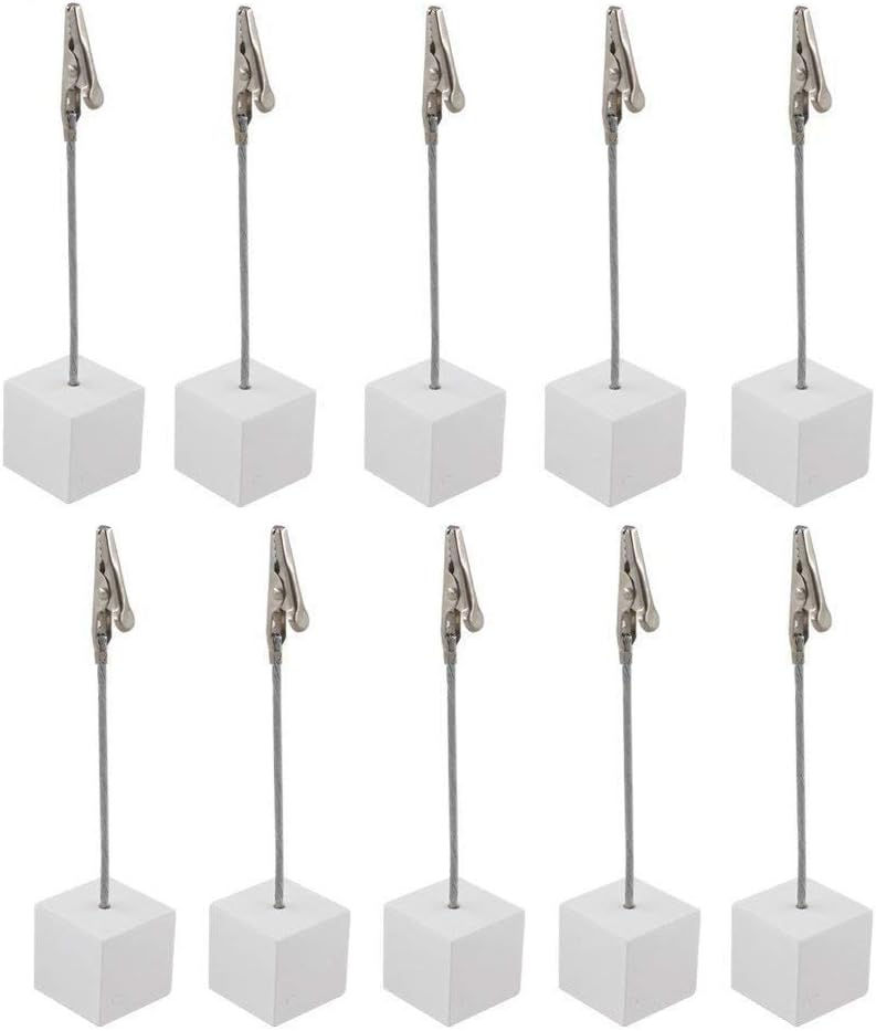 Dproptel 10pcs Memo Clip Holder Stand with Alligator Clasp for Pictures