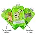 BPA Free Reusable Refillable Baby Food Pouch with Clear Back (6 Oz) - 8 Pack - Easy to Fill, Leak Proof and Dishwasher Safe