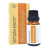 Simply Earth Orange Essential Oil (Blood) by 15 ml, 100% Pure Therapeutic Grade