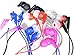 Bulk Earbuds 25 Pack Multi Colored for Classroom, 8 Assorted Colors, Silicone Tips, Individually Bagged, Universal Compatibility, Perfect for Resale, Churches, Camps, Schools, Gyms, Hotels, Museums
