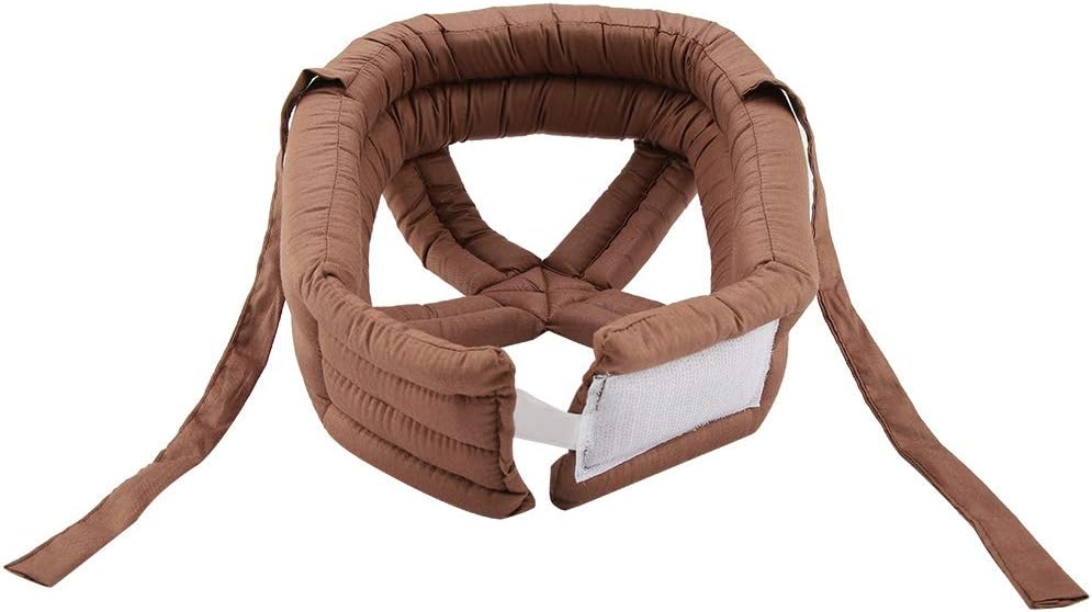 Liineparalle Safety Protection Elderly Helmet Elder Head Bump Cap Anti Shock with Lengthened Velcro(2#), Large: Clothing