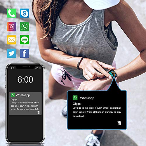 Smart Watch, Fitness Tracker with Heart Rate Monitor, Activity Tracker Touch Screen,Sleep Monitor,Waterproof,Activity Tracker Pedometer