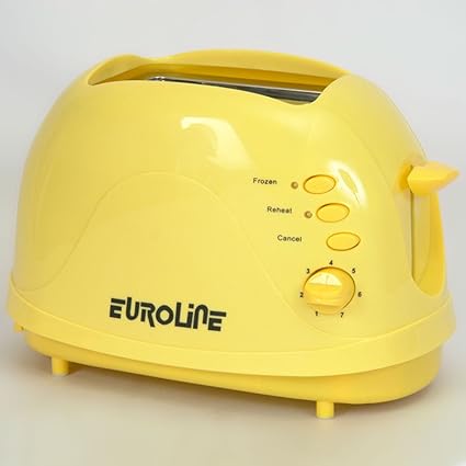 Euroline Stainless Steel 2 Slice Pop-up Toaster