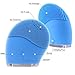 MS.DEAR Sonic Facial Cleansing Brush, Cleanser & Massager Silicon Vibrating Waterproof Facial Cleansing System-Blue