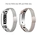 Fitbit Alta HR and Alta Bands Metal, Swees Milanese Stainless Steel Replacement Accessories Metal Small & Large Band for Fitbit Alta HR and Alta, Silver