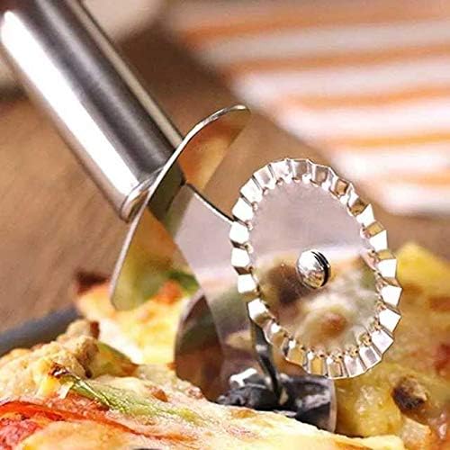 Pizza Slicer Kitchen Utensil Gadget Cooking Professional Novelty Tool Stainless Steel Pastry Cutter Round Cooking Baking Accessories BestWayDigital - Image 4