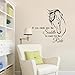 Transer DIY Horse Removable Wall Decal Sticker Bedroom Decoration (Black)