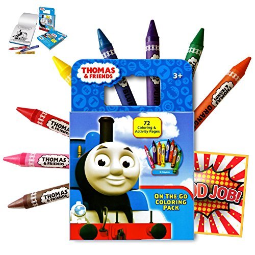 Thomas the Train 72 Page Activity Coloring Book With a 8 Colorful Extra Large Jumbo Crayons Also Inc - //coolthings.us