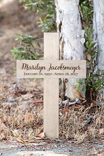 Amazon.com: Memorial Cross Personalized for Your Loved One: Handmade