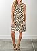 ZESICA Women's Summer Sleeveless Damask Print Pocket Loose T-shirt Dress, Khaki, Large