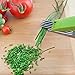 Bevalig Herb Scissors-Snip, Chop & Cut Herbs-5 Blades Stainless Steel Multipurpose Kitchen Shear with Cover & Cleaning Comb-Plus Bonus Recipe eBook, Premium Cooking Gadget for a Healthy Meal