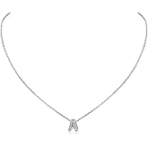 ChicSilver Cubic Zirconia Initial Necklace for Women 925 Sterling Silver Letter Necklace Dainty Personalized Jewelry