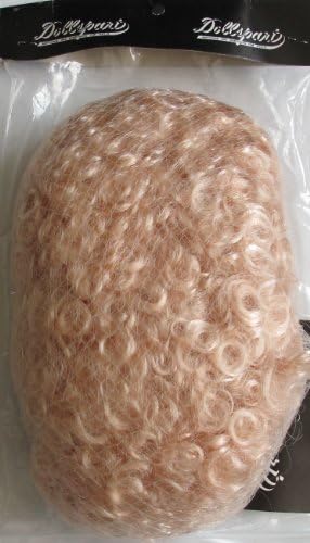 Dollspart Craft DOLL HAIR WIG Fits SIZE 17" Style #01045 Color BLONDE (Looks Light Strawberry Blond JAPAN Fiber) (Circa 1990's)