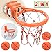 Bath Toy Basketball Hoop & Balls Playset(2 in 1 Design), with 4 balls and Mesh Bag, Bathroom Slam Dunk&Bathtub Shooting Game Gadget, for Kid Boy Girl Child Gift, With Strong Suction Cup and Magic Rop