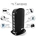 Multiple USB Wall Charger, Asgens 6 Ports USB Charging Station Power Adapter For iPhone, iPad, Samsung, HTC, Speaker and Power Bank