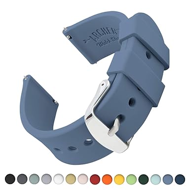 Archer Watch Straps Silikon Uhrenarmband mit Schnellverschluss