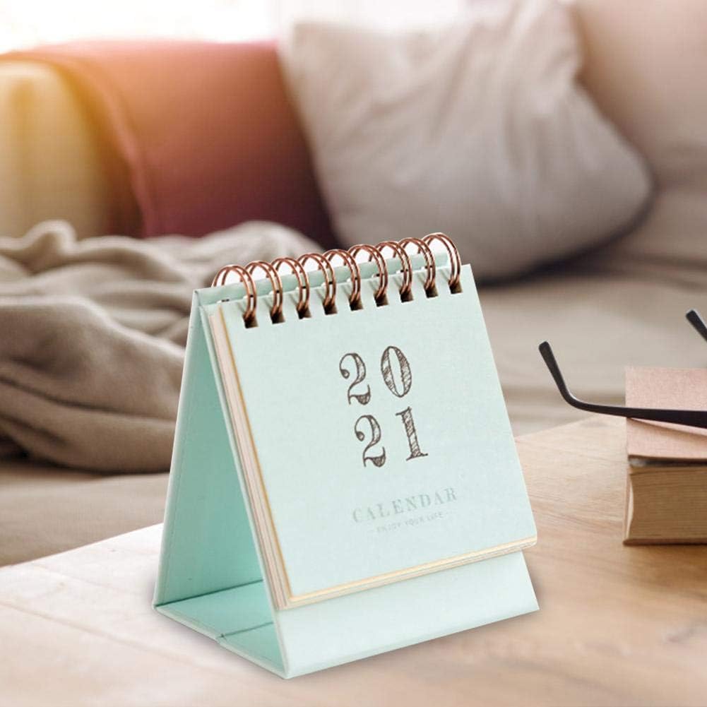Table Calendar 2021 Mini Desk Calendar Folding Monthly Folding Table 