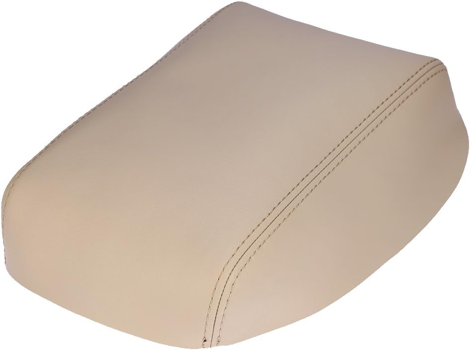 Pan300 Armrest Center Console Leather Synthetic Cover Compatible with Toyota Highlander 2008-2013, Beige