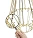 Rustic State Elegant Design Metal Wire Cage by Artifact Design for DIY Lighting Fixtures and Wall Pendant Lamps with Adjustable Cage Openings in Gold