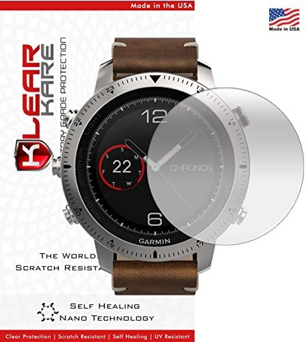 KlearKare Invisible Screen Shield Protector for Garmin Fenix Chronos | (HD) Clear | Self Healing Nano Technology…