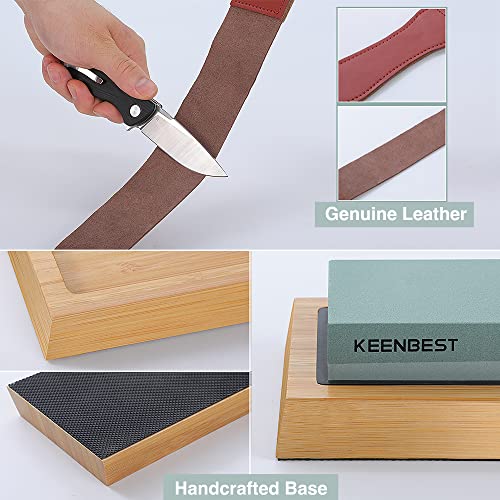KEENBEST Actual Grit Premium Material Whetstone Set 2 Side Grit 400