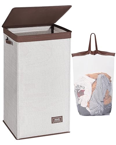 SOLEDI 100L Laundry Hamper with Lid - Laundry