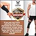 Copper Compression Gear Premium Fit Recovery Knee Sleeve - 100% Guaranteed - #1 Copper Knee Brace/Support Sleeve/Wrap/Stabilizer for Men and Women (Large)