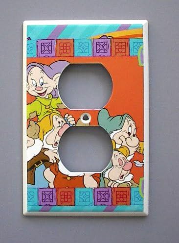 Snow White and the Seven 7 Dwarfs OUTLET Switch Plate switchplate #2