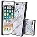 BesteeCase Marble Square Case for iPhone 7 Plus, iPhone 8 Plus Case, Retro Classic Stylish Soft TPU and Hard PC Shockproof Cover Case for iPhone 7 Plus/8 Plus (5.5 Inch)