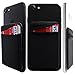 COCOFU Cell Phone Card Sleeve[Double Secure] Lid Pouch RFID, 3 Packs Ultra-Slim 3M Self Adhesive Card Holder Stick on Phone Sleeves with Pocket for Smartphones (Black+Grey+Brown)