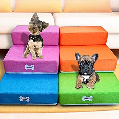 Jjjjd ペットの階段通気性のメッシュの階段ペットの犬の折り畳み式2階建てのリムーバブルと洗える B07wt7ky7z 5 723円