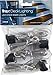 LED Stair Light- Charcoal Black, (4- pack), BKRISERLED4PKC