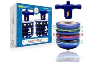 The Dreidel Company The Most Amazing Musical Light-Up Laser Dreidel for Chanukah/Hanukkah Fun Ages 3 & Up (2-Pack)