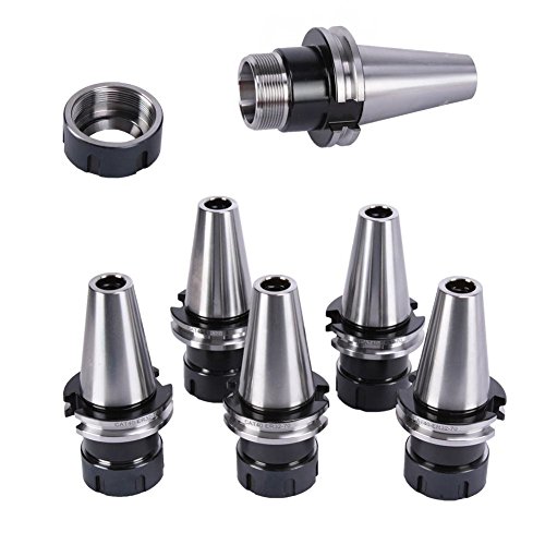 Superland Cat 40 Tool Holder ER 32 Collet Set 5 Pcs Spring Steel Collet Chuck Tooling Package for Milling Machine (Set of 5 Collet Chuck)