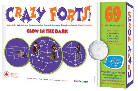 Everest Toys Crazy Forts, Glow in the Dark, 69 pieces